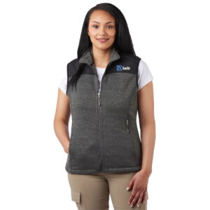Ladies Captain Sweater-Knit Fleece Vest
